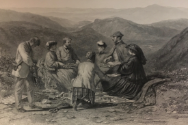 Image of Queen Victoria’s family having a picnic luncheon